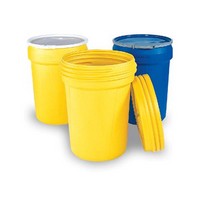 Eagle Manufacturing Company 1661 Eagle Haz-Mat 65 Gallon Polyethylene Containment Overpack Drum With Screw Top Lid 31\" X 45\"